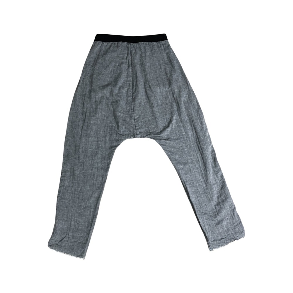 One Teaspoon Harem Pants Womens XXS Grey Black Stripe Drop Crotch Boho Trousers - Picture 2 of 10